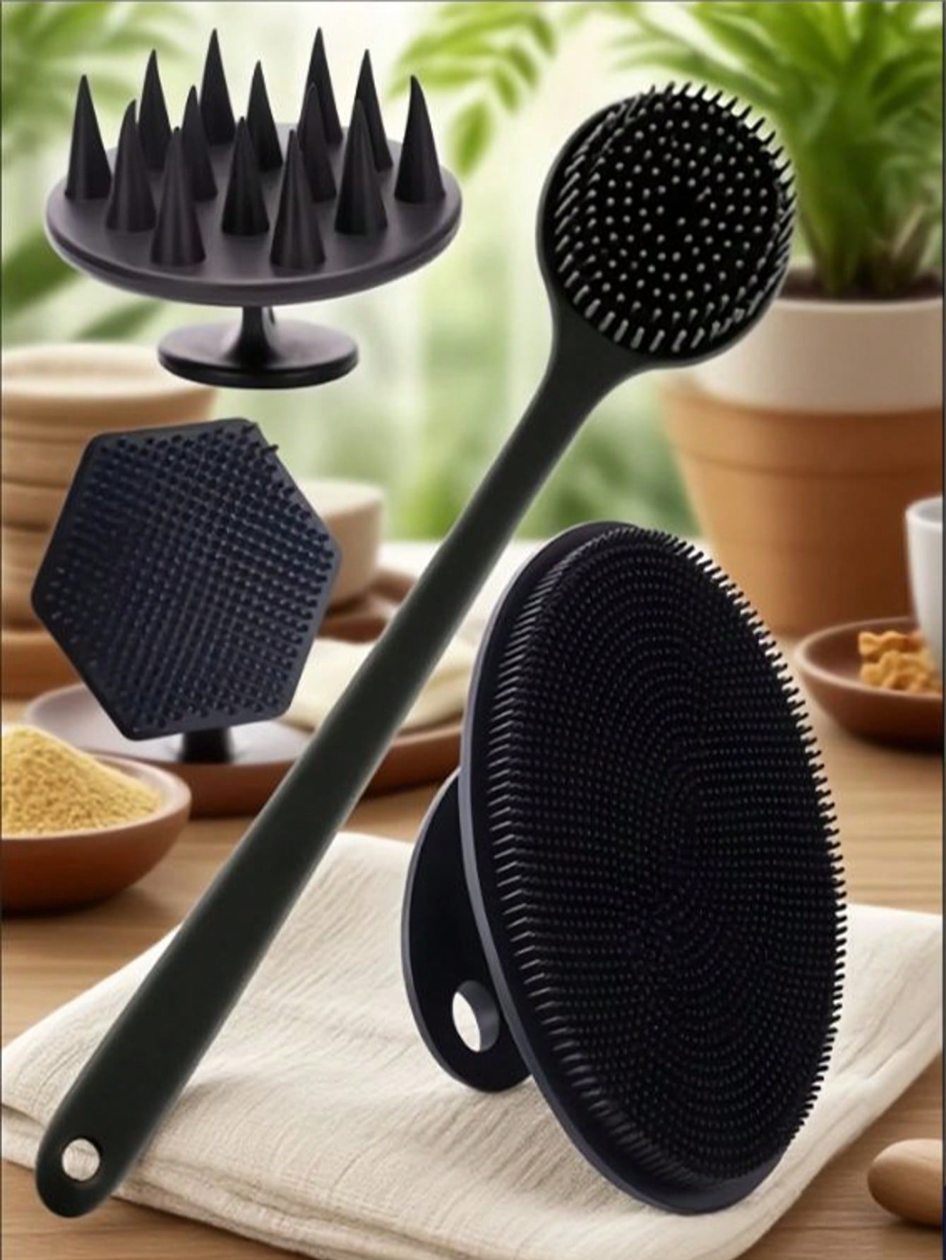 Silicone Body Brush Set