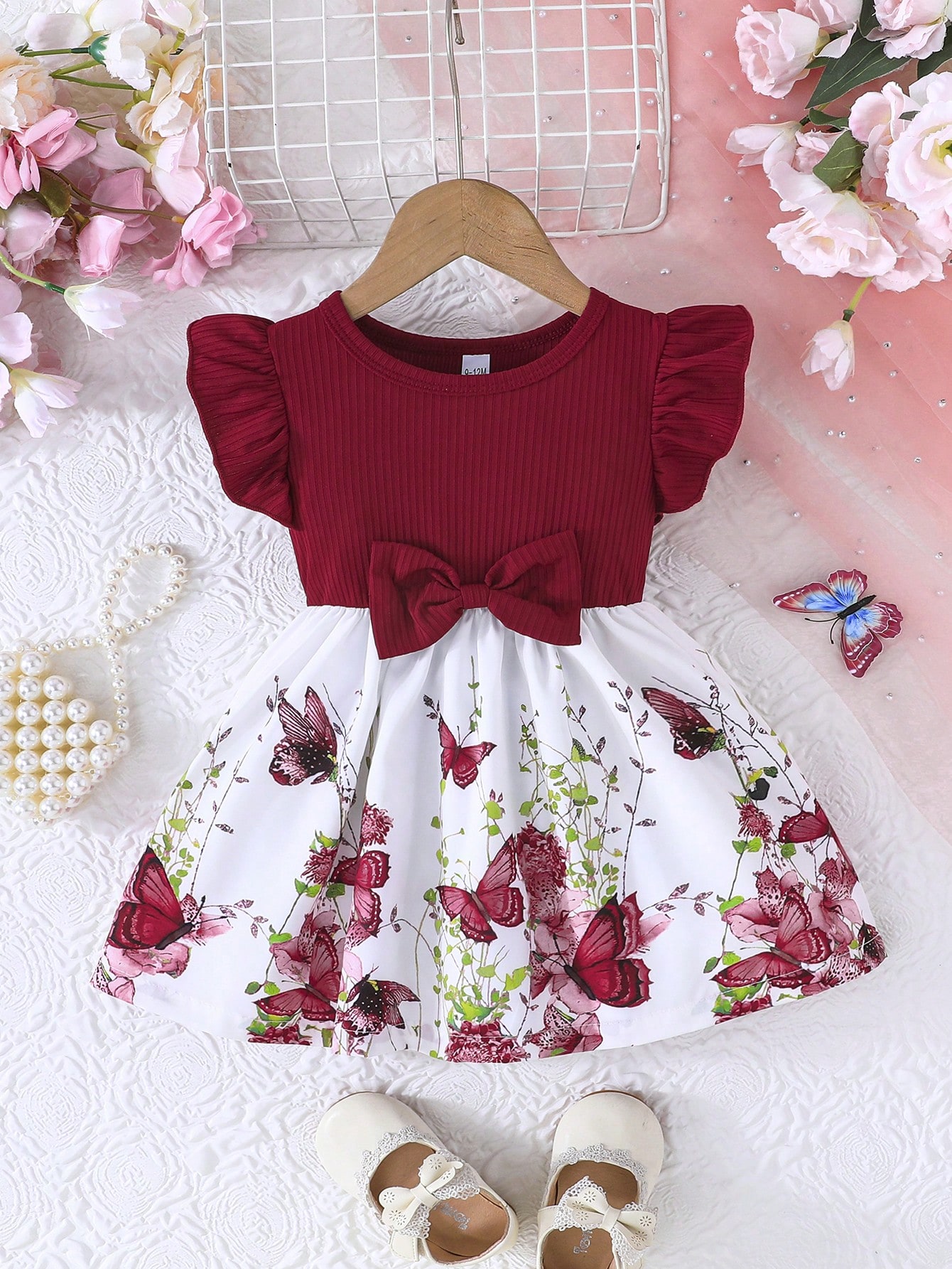 Printed Patchwork Dress