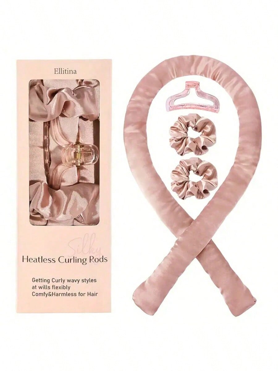 3 Pieces Silk Non Heat Curler Set